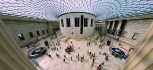 The British Museum, looking across the central great hall